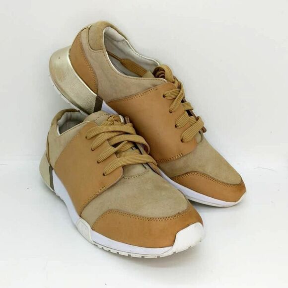 Kenneth Cole NY Summer 2 Women's Pre-owned Suede Designer Sneakers - sz. 5 1/2 - Picture 1 of 6